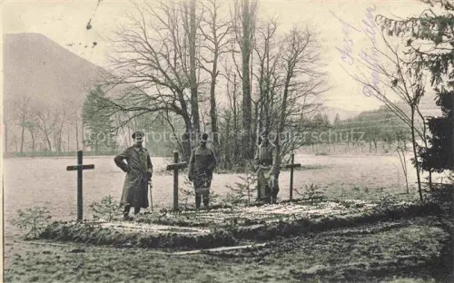 AK / Ansichtskarte Thannweiler Thanville Selestat-Erstein 67 Bas-Rhin Massengraeber im Schloss Thannweiler Schlacht im Weilertal 1914