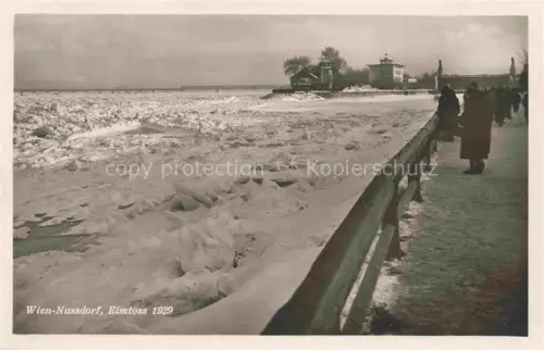 AK / Ansichtskarte Nussdorf WIEN AT Eisstoss 1929