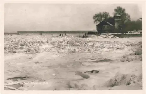 AK / Ansichtskarte Nussdorf WIEN AT Eisstoss 1929