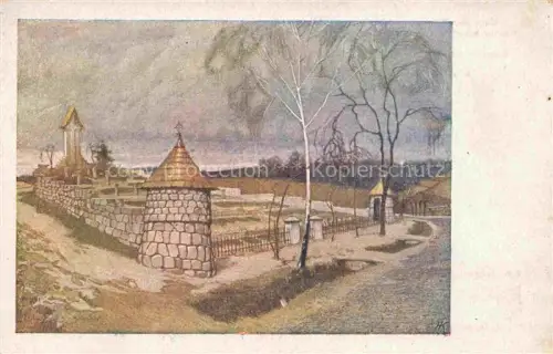 AK / Ansichtskarte Bogoniowice Ciezkowice Cerkau Tarnow Opolski Tarnau PL Kriegerfriedhof