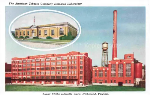 AK / Ansichtskarte Richmond Virginia USA The American Tobacco Company Research Laboratory Lucky Strike plant