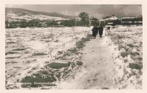 AK / Ansichtskarte Klosterneuburg Eisstoss uebergang