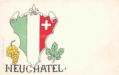 AK / Ansichtskarte Neuchatel NE Stadtwappen