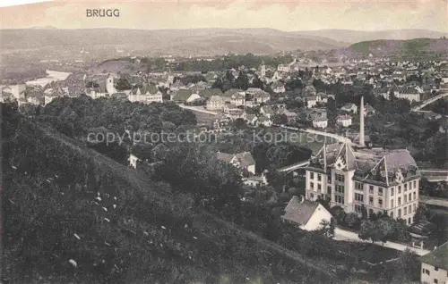 AK / Ansichtskarte BRUGG AG Fliegeraufnahme