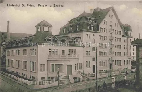 AK / Ansichtskarte St Fiden St Gallen SG Lindenhof Pension und Saalbau