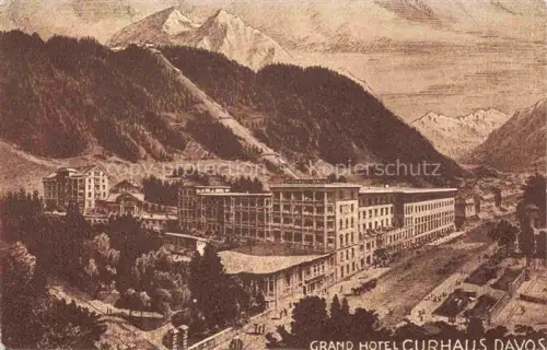 AK / Ansichtskarte DAVOS GR Grand Hotel Curhaus Davos