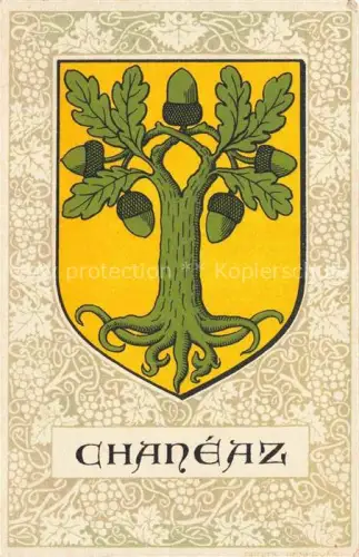 AK / Ansichtskarte Chaneaz Yverdon VD Wappen