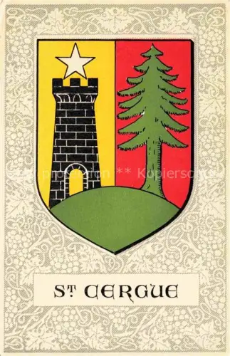 AK / Ansichtskarte St-Cergue Saint-Cergue Nyon VD Wappen