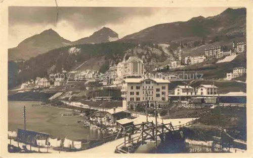 AK / Ansichtskarte St Moritz  SANKT MORITZ GR Panorama