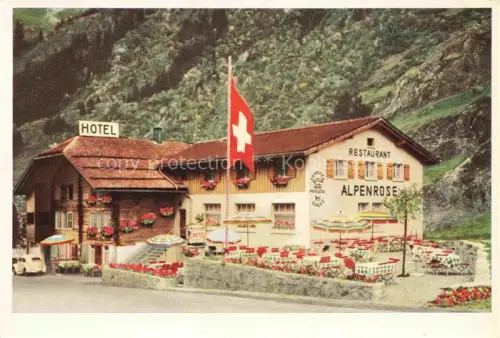 AK / Ansichtskarte Gadmen Oberhasli Sustenpass BE Hotel Restaurant Alpenrose