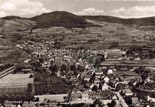 AK / Ansichtskarte Oberrotweil Vogtsburg Kaiserstuhl BW Fliegeraufnahme