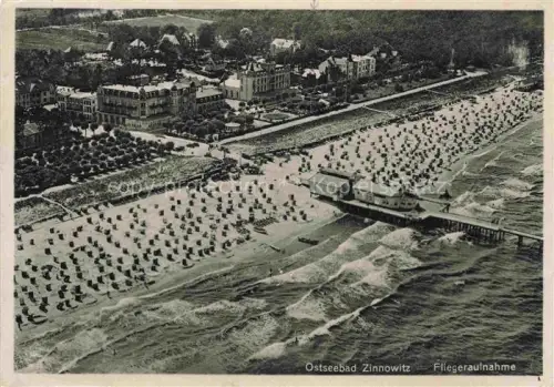 AK / Ansichtskarte ZINNOWITZ Ostseebad Fliegeraufnahme