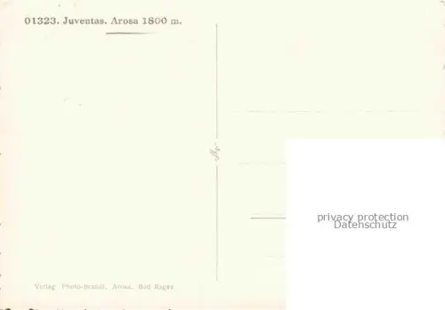 AK / Ansichtskarte AROSA GR Juventas