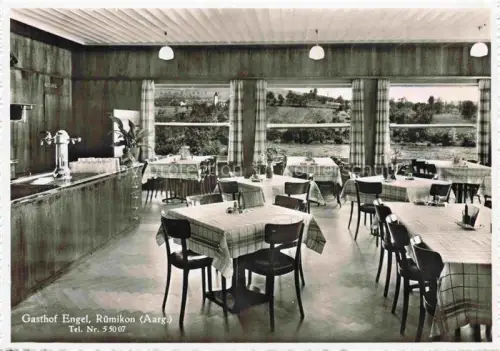 AK / Ansichtskarte Ruemikon Zurzach AG Gasthof Engel Gastraum