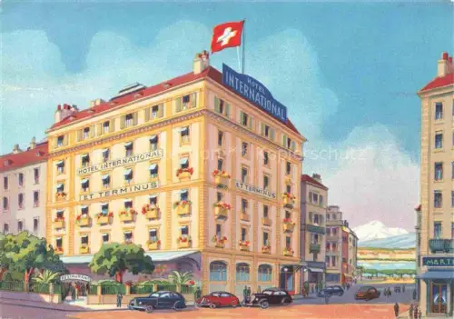 AK / Ansichtskarte GENEVE Genf GE Hotel International et Terminus