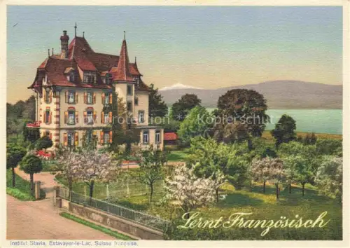 AK / Ansichtskarte Estavayer -le-Lac FR Institut Stavia