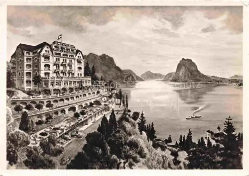 AK / Ansichtskarte Castagnola Lago di Lugano Hotel Eldorado Rheingold