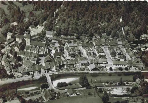 AK / Ansichtskarte St Ursanne Porrentruy JU Fliegeraufnahme