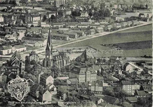 AK / Ansichtskarte RECKLINGHAUSEN  NRW Panorama mit Kirche