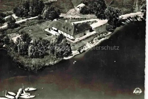 AK / Ansichtskarte Langenargen Bodensee Haus Waldenhof Fliegeraufnahme