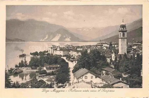 AK / Ansichtskarte Pallanza Lago Maggiore Piemonte IT Panorama vista verso il Sempione