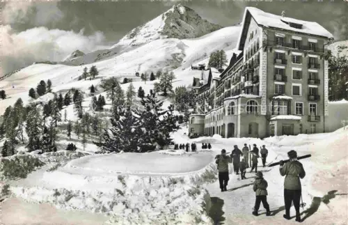 AK / Ansichtskarte St Moritz  SANKT MORITZ GR Hotel Chantarella Wintersportplatz Alpen