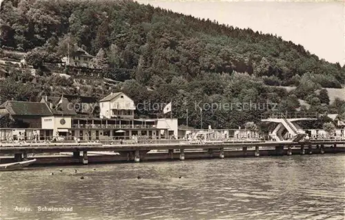 AK / Ansichtskarte AARAU AG Schwimmbad