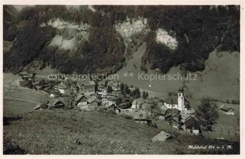 AK / Ansichtskarte Melchthal Melchtal OW Blick ins Tal Ortsansicht mit Kirche