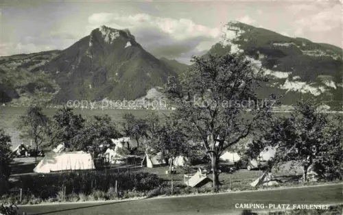 AK / Ansichtskarte SPIEZ Thunersee Niedersimmental BE Campingplatz Faulensee am Thunersee