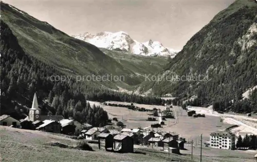 AK / Ansichtskarte Randa VISP VS Panorama Blick gegen Breithorn Walliser Alpen