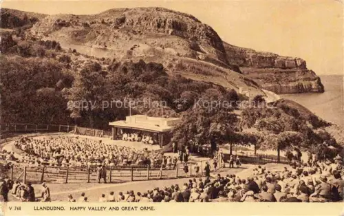 AK / Ansichtskarte Llandudno Wales UK Happy Valley and Great Orme