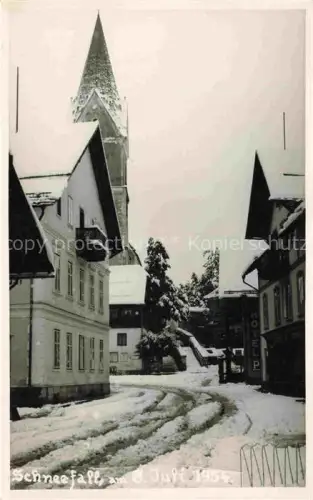 AK / Ansichtskarte Mitterndorf Bad Heilbrunn Steiermark AT Motiv Ortszentrum tiefverschneite Strassen im Juli