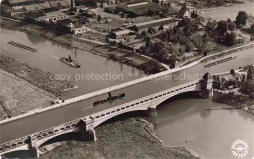 AK / Ansichtskarte Minden  Westfalen Weser NRW ueberfuehrung des Mittellandkanals ueber die Weser
