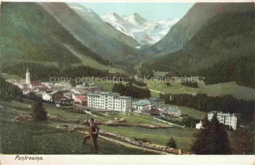 AK / Ansichtskarte Pontresina Maloja GR Panorama Alpen