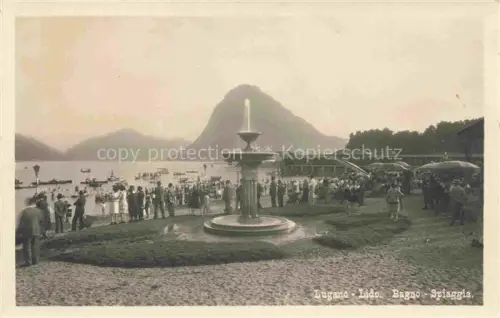 AK / Ansichtskarte LUGANO Lago di Lugano TI Bagno Spiaggia