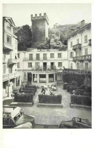 AK / Ansichtskarte BELLINZONA TI Hotel Croce Federale Ristorante Alberto