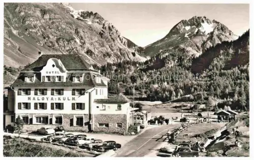 AK / Ansichtskarte Maloja GR Hotel Maloja Kulm mit Monte del Forno