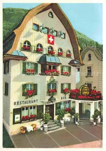 AK / Ansichtskarte Andermatt UR Hotel Schweizerhof Restaurant