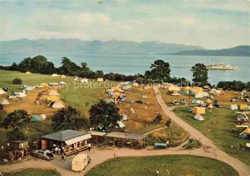 AK / Ansichtskarte Kressbronn Bodensee BW Campingplatz Gohren Naturstrand