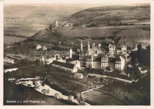 AK / Ansichtskarte Schoental Jagst BW Fliegeraufnahme