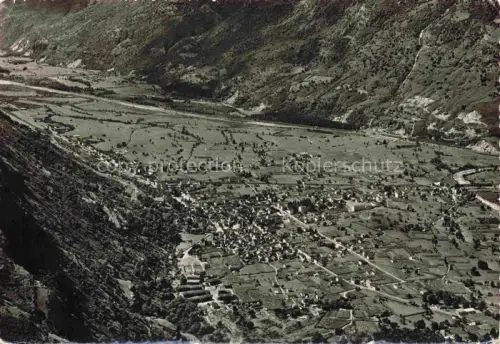 AK / Ansichtskarte Biasca Riviera TI Fliegeraufnahme