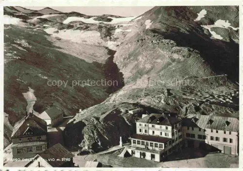 AK / Ansichtskarte Stelvio Passo dello Stelvio 2750m Stilfserjochpass IT Albergo Ristorante Perego