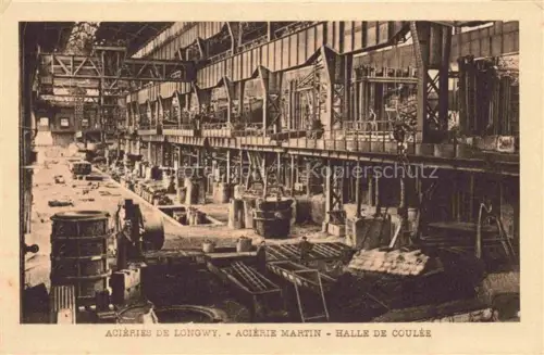 AK / Ansichtskarte Longwy 54 Meurthe-et-Moselle Acieries de Longwy Acierie Halle de Coulee