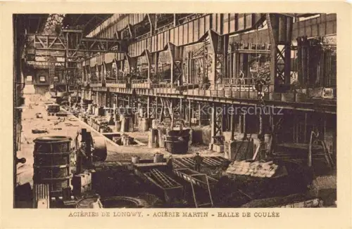 AK / Ansichtskarte Longwy 54 Meurthe-et-Moselle Acieries de Longwy Acierie Halle de Coulee