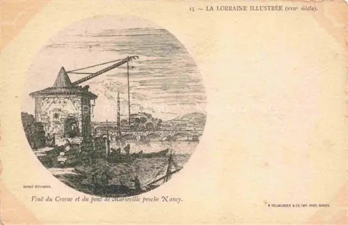 AK / Ansichtskarte NANCY 54 Meurthe-et-Moselle Veue du Crosne et du pont de Marseville proche Nancy