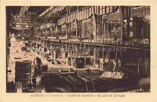 AK / Ansichtskarte Longwy 54 Meurthe-et-Moselle Acieries de Longwy Acierie Martin Halle de Coulee