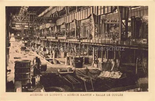 AK / Ansichtskarte Longwy 54 Meurthe-et-Moselle Acieries de Longwy Acierie Martin Halle de Coulee