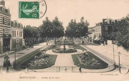 AK / Ansichtskarte MONTLUCON 03 Allier Avenue de la Gare