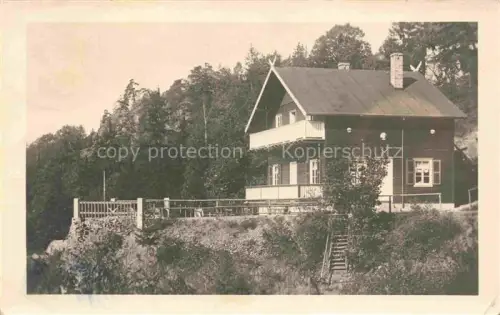 AK / Ansichtskarte Jocketa Poehl Vogtland Sachsen Gaststaette Adlerstein