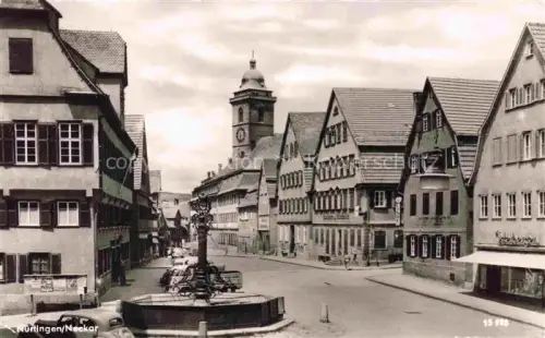 AK / Ansichtskarte Nuertingen Neckar BW Dorfpartie mit Brunnen